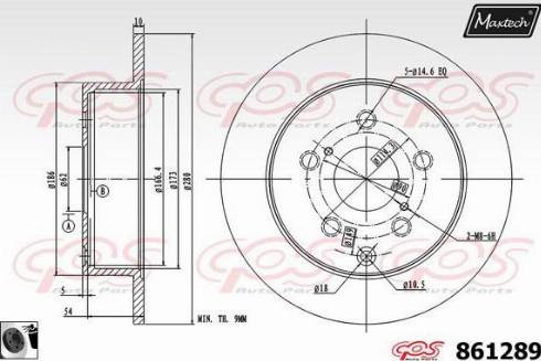 Maxtech 861289.0060 - Əyləc Diski furqanavto.az