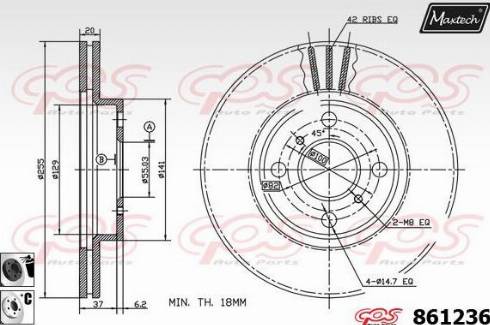 Maxtech 861236.6060 - Əyləc Diski furqanavto.az