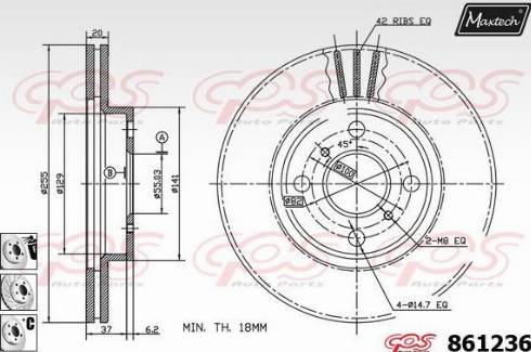 Maxtech 861236.6880 - Əyləc Diski furqanavto.az