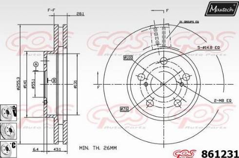 Maxtech 861231.6980 - Əyləc Diski furqanavto.az