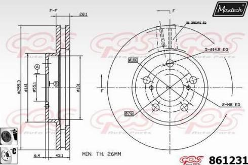 Maxtech 861231.6060 - Əyləc Diski furqanavto.az