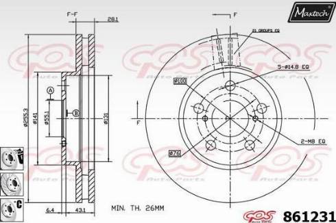 Maxtech 861231.6880 - Əyləc Diski furqanavto.az