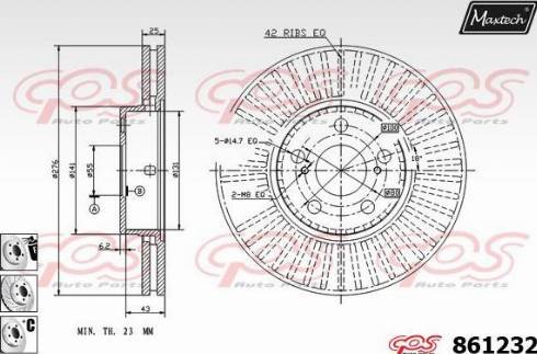 Maxtech 861232.6880 - Əyləc Diski furqanavto.az