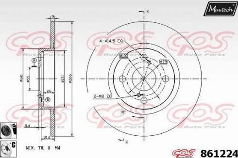 Maxtech 861224.6060 - Əyləc Diski furqanavto.az