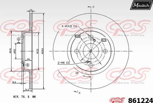 Maxtech 861224.0000 - Əyləc Diski furqanavto.az