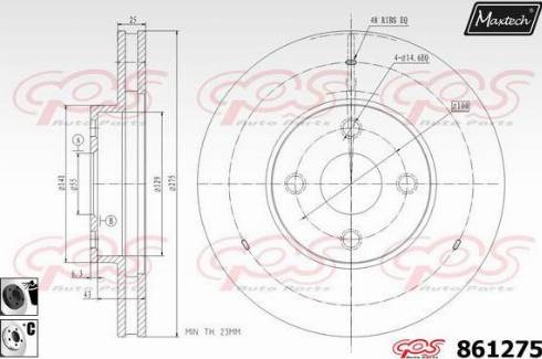 Maxtech 861275.6060 - Əyləc Diski furqanavto.az