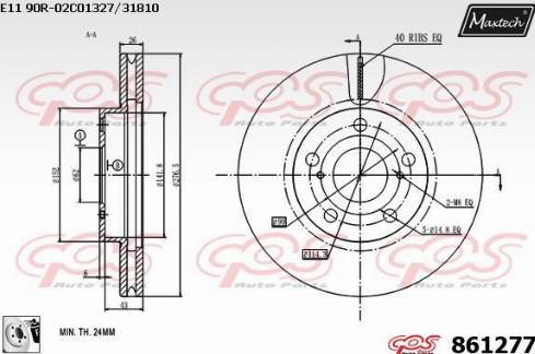 Maxtech 861277.0080 - Əyləc Diski furqanavto.az