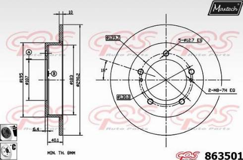 Maxtech 863501.6060 - Əyləc Diski furqanavto.az