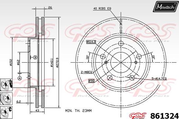 Maxtech 863504 - Əyləc Diski furqanavto.az