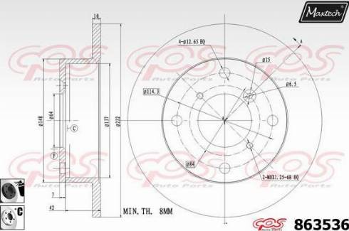 Maxtech 863536.6060 - Əyləc Diski furqanavto.az