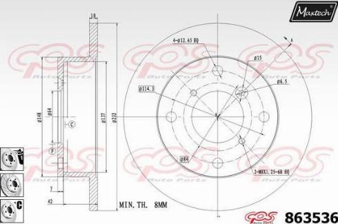 Maxtech 863536.6980 - Əyləc Diski furqanavto.az