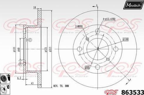 Maxtech 863533.6060 - Əyləc Diski furqanavto.az