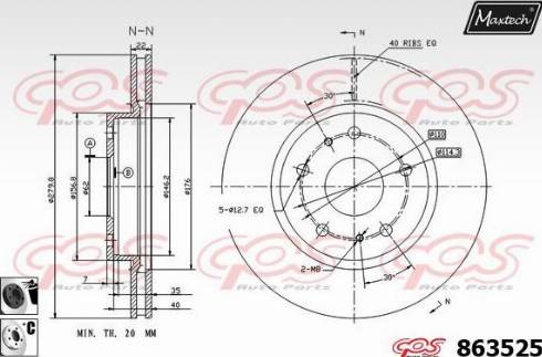 Maxtech 863525.6060 - Əyləc Diski furqanavto.az