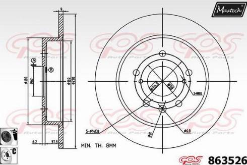 Maxtech 863526.6060 - Əyləc Diski furqanavto.az