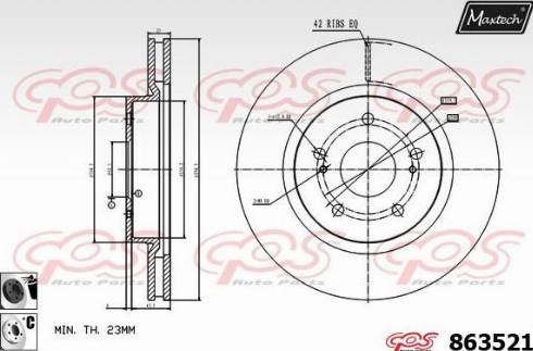 Maxtech 863521.6060 - Əyləc Diski furqanavto.az