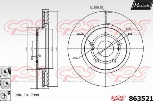 Maxtech 863521.6880 - Əyləc Diski furqanavto.az