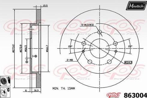 Maxtech 863004.6060 - Əyləc Diski furqanavto.az