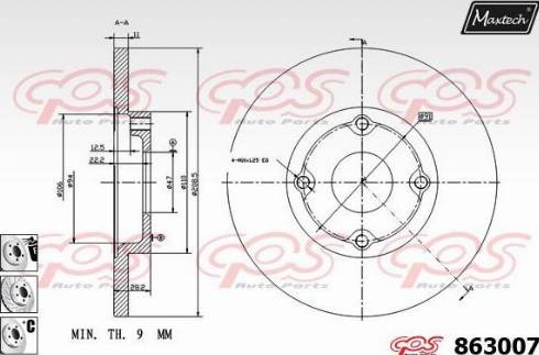 Maxtech 863007.6980 - Əyləc Diski furqanavto.az