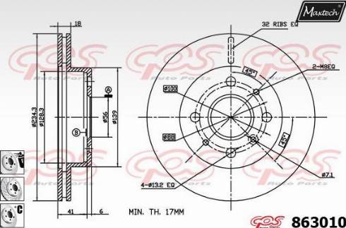 Maxtech 863010.6980 - Əyləc Diski furqanavto.az