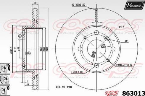 Maxtech 863013.6880 - Əyləc Diski furqanavto.az