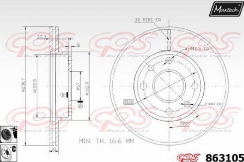 Maxtech 863105.6060 - Əyləc Diski furqanavto.az