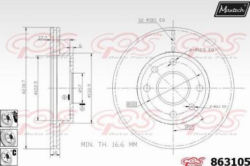 Maxtech 863105.6880 - Əyləc Diski furqanavto.az