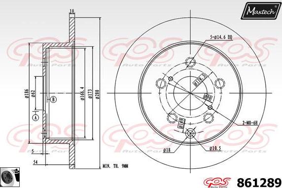 Maxtech 863105 - Əyləc Diski furqanavto.az