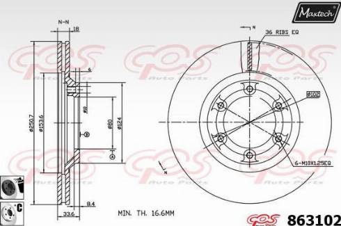 Maxtech 863102.6060 - Əyləc Diski furqanavto.az