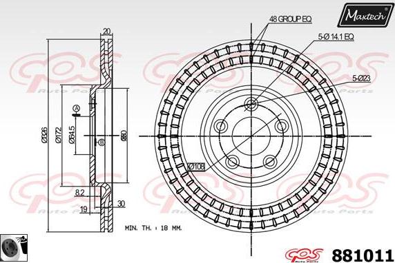 Maxtech 863112 - Əyləc Diski furqanavto.az