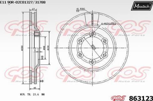 Maxtech 863123.0000 - Əyləc Diski furqanavto.az