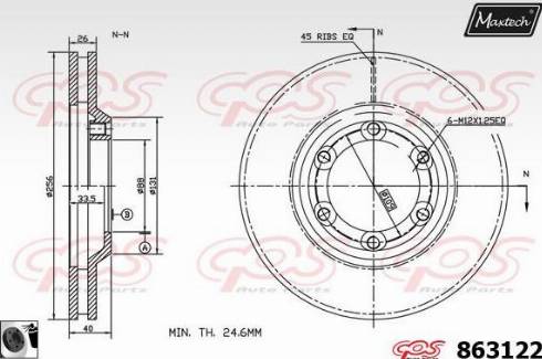 Maxtech 863122.0060 - Əyləc Diski furqanavto.az