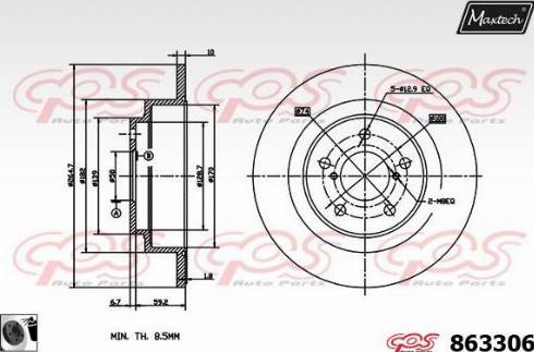 Maxtech 863306.0060 - Əyləc Diski furqanavto.az