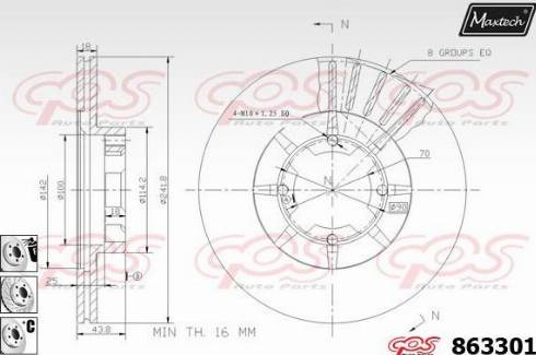 Maxtech 863301.6980 - Əyləc Diski furqanavto.az