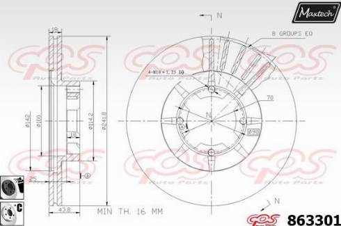 Maxtech 863301.6060 - Əyləc Diski furqanavto.az