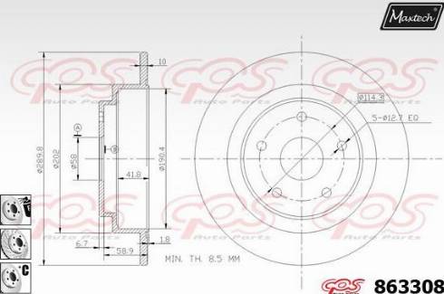 Maxtech 863308.6880 - Əyləc Diski furqanavto.az