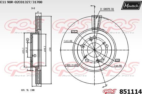 Maxtech 863308 - Əyləc Diski furqanavto.az