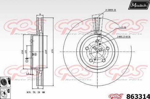 Maxtech 863314.6060 - Əyləc Diski furqanavto.az