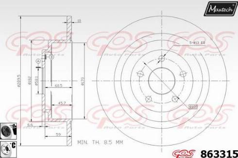 Maxtech 863315.6060 - Əyləc Diski furqanavto.az