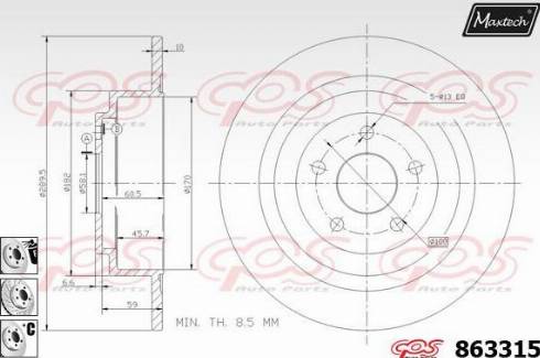 Maxtech 863315.6980 - Əyləc Diski furqanavto.az