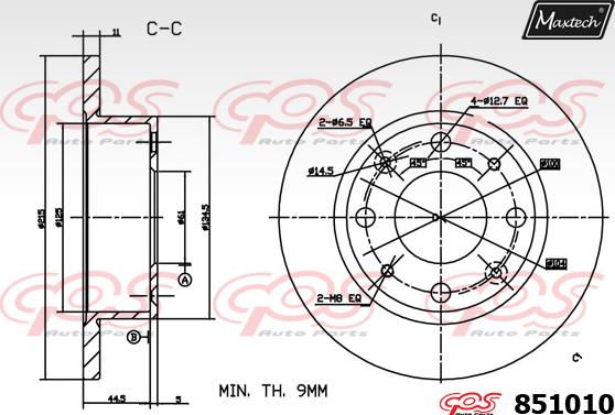 Maxtech 863310 - Əyləc Diski furqanavto.az