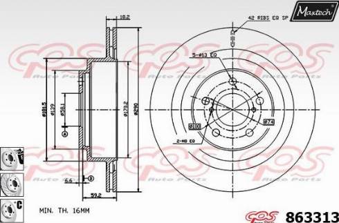 Maxtech 863313.6880 - Əyləc Diski furqanavto.az