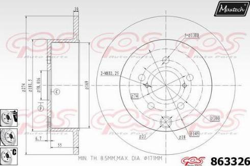 Maxtech 863326.6880 - Əyləc Diski furqanavto.az