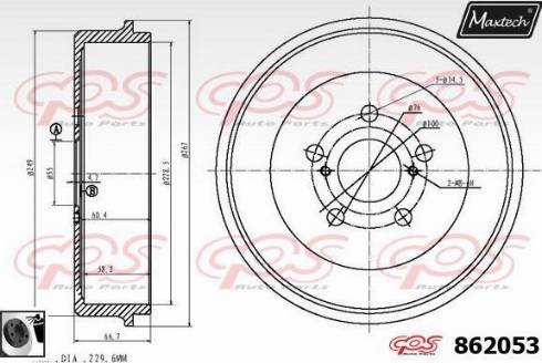 Maxtech 862053.0060 - Əyləc barabanı furqanavto.az