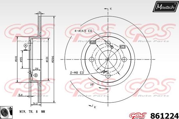 Maxtech 862053 - Əyləc barabanı furqanavto.az