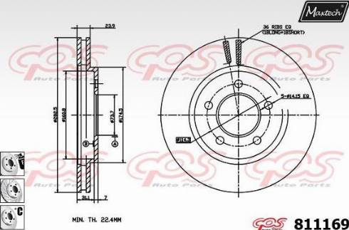 Maxtech 811169.6980 - Əyləc Diski furqanavto.az