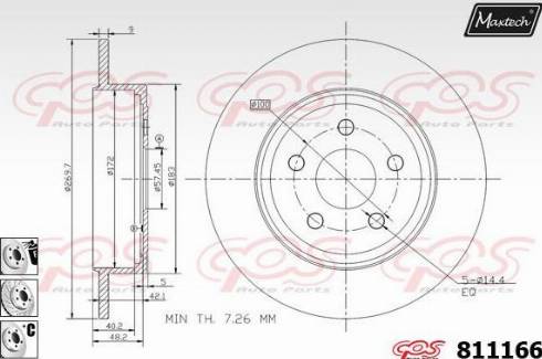 Maxtech 811166.6880 - Əyləc Diski furqanavto.az