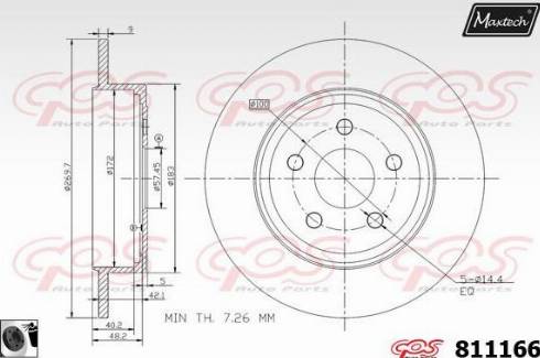 Maxtech 811166.0060 - Əyləc Diski furqanavto.az