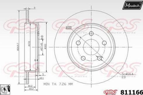 Maxtech 811166.0080 - Əyləc Diski furqanavto.az