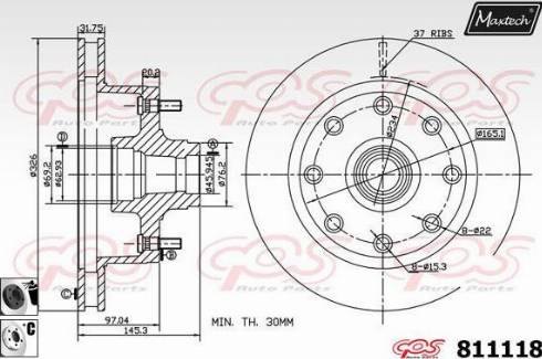 Maxtech 811118.6060 - Əyləc Diski furqanavto.az