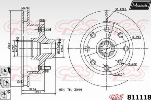 Maxtech 811118.6880 - Əyləc Diski furqanavto.az